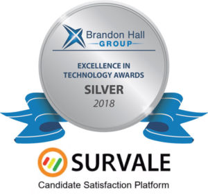 Survale Brandon Hall Cest Advance in Candidate Experience Management Award