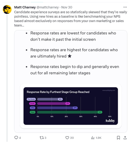 When candidate experience hot takes backfire